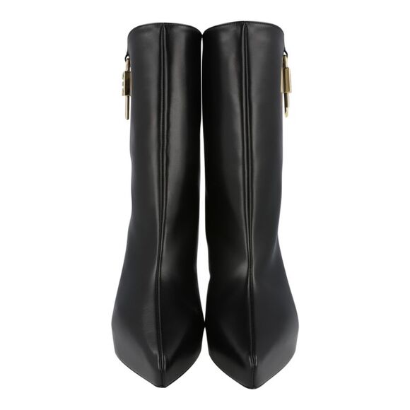 Givenchy G-Lock Leather Wedge Boots Black Womens - Picture 6 of 6